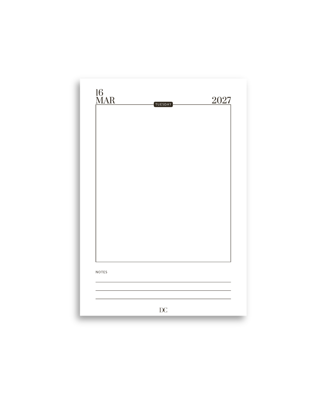 2027 Day to View