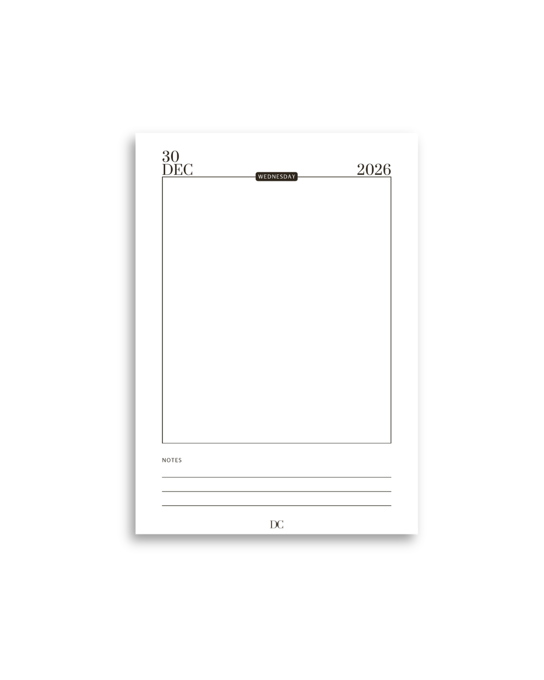 2026 Day to View